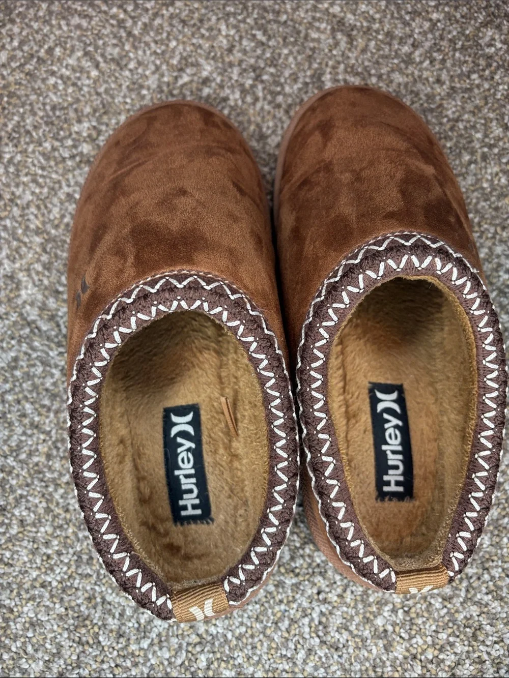 Hurley big kids Tan Suede Slip-On Clog